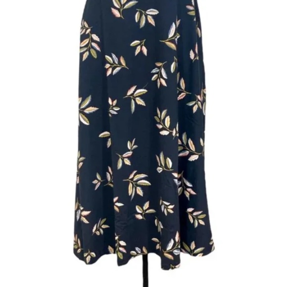 Pact Golden Hour Leaves Juliet Midi Fit & Flare Dress NWT! - Picture 4 of 11